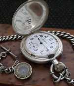 Men's 1902 Illinois Hunter Case Pocket Watch w/Chain